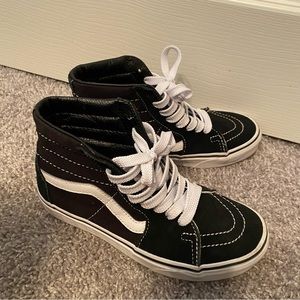 Black high top Vans